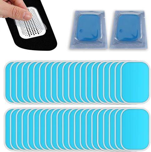 50 حزمة منصات ABS استبدال مدرب ، وسادات ألواح هلام قابلة لإعادة الاستخدام للتدريب على محفز ABS ، ومدرب عضلات البطن للذراع ، والبطن ، والفخذ ، والطفلة ، والخصر ، وحزام تنغيم الحبر التمرين in Kuwait