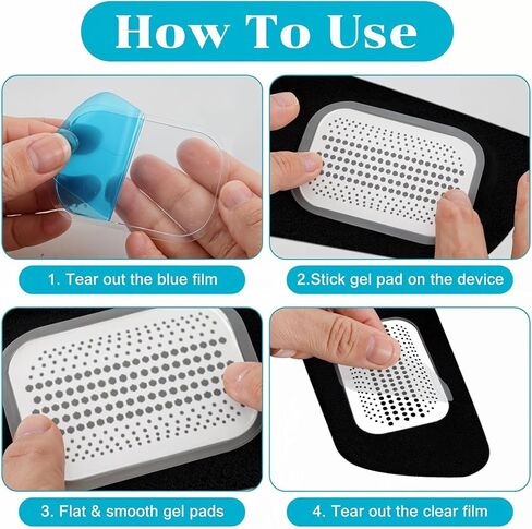 50 حزمة منصات ABS استبدال مدرب ، وسادات ألواح هلام قابلة لإعادة الاستخدام للتدريب على محفز ABS ، ومدرب عضلات البطن للذراع ، والبطن ، والفخذ ، والطفلة ، والخصر ، وحزام تنغيم الحبر التمرين in Kuwait