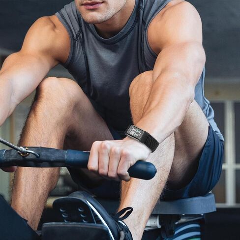 Fintie Magnetic Redived Stepredy Band متوافق مع Fitbit Charge 6/5 ، ناعم نايلون نايلون سبورت بديل حزام معصم معصم in Saudi Arabia