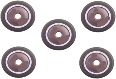 5 Pieces/Batch casters 1.5 inches TPE Single Wheel Diameter 38x17 mm Soft Rubber with Bearings Silent Household casters in Saudi Arabia