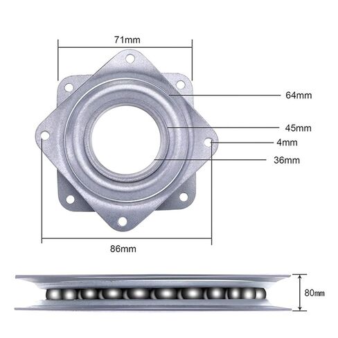 3 بوصة أطباق الأثاث الدوار الدوار الكامل كرة الصلب الصلب تحمل 360 درجة الدوران in Kuwait