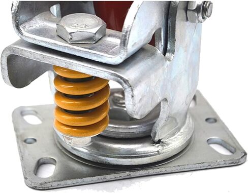 Shock-Absorbing Casters Wear-Resistant PU Iron Core Wheels Trolley Traction Wheel 4/5/6/8inch 1Pcs(Universal Caster,4 inch) in Saudi Arabia