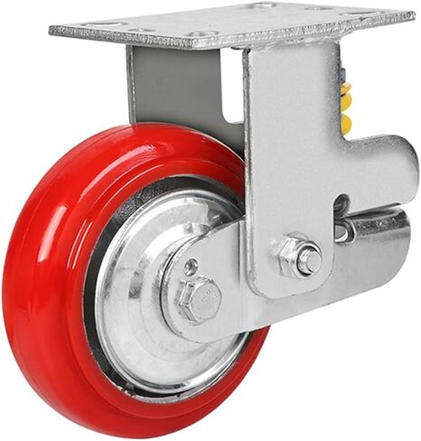 Shock-Absorbing Casters Wear-Resistant PU Iron Core Wheels Trolley Traction Wheel 4/5/6/8inch 1Pcs(Universal Caster,4 inch) in Saudi Arabia