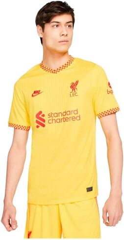 Nike Men's Dri Fit Liverpool FC Stadium 3rd Jersey Yellow (Medium) in Saudi Arabia