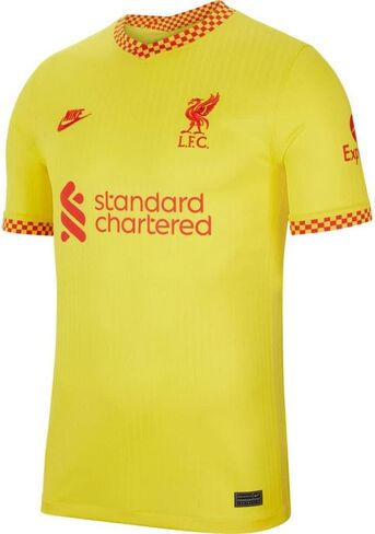 Nike Men's Dri Fit Liverpool FC Stadium 3rd Jersey Yellow (Medium) in Saudi Arabia