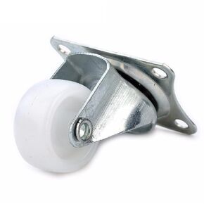 4Pcs Universal Swivel Casters 1.5 Inch Wheels Castor White PP Nylon Dual Roller Bearing Wheel(1.0 Inch) in Saudi Arabia
