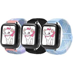 3 عبوات متوافقة مع Bark ، بالنسبة إلى نطاقات Comso Jrtrack 5 Smart Watch ، وأشرطة Wristband البديلة المرنة النايلون مع مشبك امتصاص مغناطيسي in Kuwait