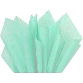 Flexicore Packaging | Aqua Teal Gift Wrap Tissue Paper | Size: 15 Inch X 20 Inch | Count: 10 Sheets | Color: Aqua Teal | DIY Craft, Art, Wrapping, Crepe, Decorations, Pom Pom, Packing & Party in Kuwait