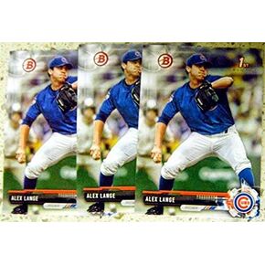 Autograph Warehouse 597885 Alex Lange Baseball Card - Rookie Prospect Lot of 3 Chicago Cubs Now with Detroit Tigers 2017 Topps Bowman No.BD32 in Saudi Arabia