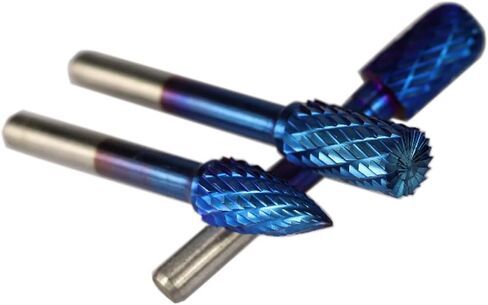 6x10mm Tungsten Carbide Burss Super Blue Cut Double Drotary File 1PCS (1PC A TYPE) in Saudi Arabia