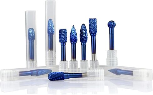 6x10mm Tungsten Carbide Burss Super Blue Cut Double Drotary File 1PCS (1PC A TYPE) in Saudi Arabia