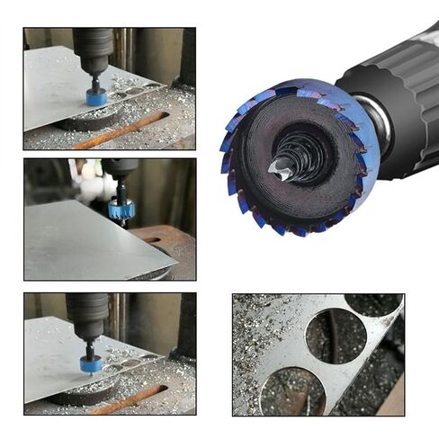 Core Drill 16/18.5/20/25/30mm Steel Hole Saw Set Metalworking Drill Bit Hole Opening Tool 5Pcs in Saudi Arabia