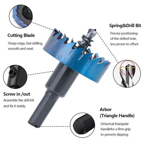 Core Drill 16/18.5/20/25/30mm Steel Hole Saw Set Metalworking Drill Bit Hole Opening Tool 5Pcs in Saudi Arabia