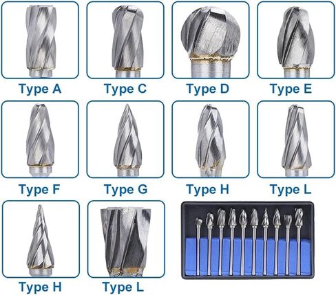 10pcs 3mm شانك الدوران لدغ 6 مم قطر واحد قطع ملف كربيد دوار in Saudi Arabia