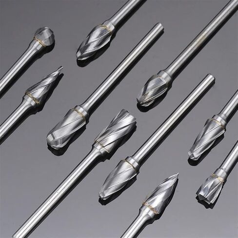 10pcs 3mm شانك الدوران لدغ 6 مم قطر واحد قطع ملف كربيد دوار in Saudi Arabia