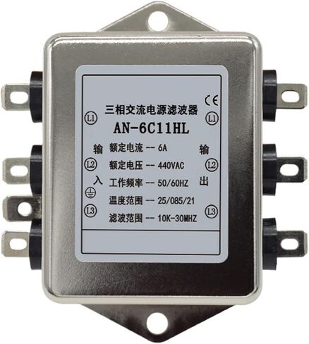 AN-6C11HL مرشح طاقة AC ثلاثي الطور 6A/380V/FILTER/ET-6C11H22L in Saudi Arabia