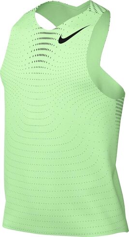 Nike AeroSwift Men's Dri-FIT ADV Running Singlet (Vapor Green/Black, FN4231-376) Size Medium in Saudi Arabia