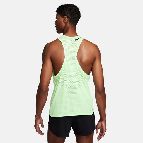 Nike AeroSwift Men's Dri-FIT ADV Running Singlet (Vapor Green/Black, FN4231-376) Size Medium in Saudi Arabia
