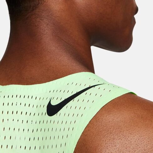 Nike AeroSwift Men's Dri-FIT ADV Running Singlet (Vapor Green/Black, FN4231-376) Size Medium in Saudi Arabia