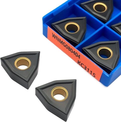 Turning Tool,Carbide Inner Turning Tool 10PCS WNMG080404 KC3115 External Turning Tool Carbide Blades CNC Lathe Tools in Saudi Arabia