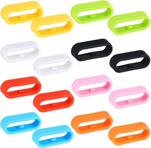 20 مم أمن الساعات الذكية فرق 16 حزمة الساعات Fastener Secure Loops Rubber Watch Connector Assories - in Saudi Arabia