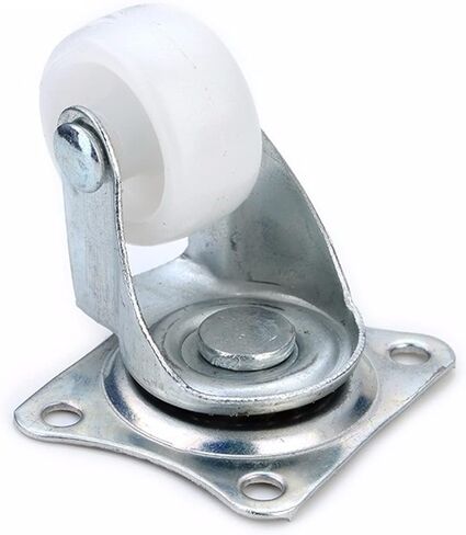 4Pcs Universal Swivel Casters 1.5 Inch Wheels Castor White PP Nylon Dual Roller Bearing Wheel(1.0 Inch) in Saudi Arabia