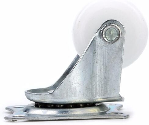 4Pcs Universal Swivel Casters 1.5 Inch Wheels Castor White PP Nylon Dual Roller Bearing Wheel(1.0 Inch) in Saudi Arabia