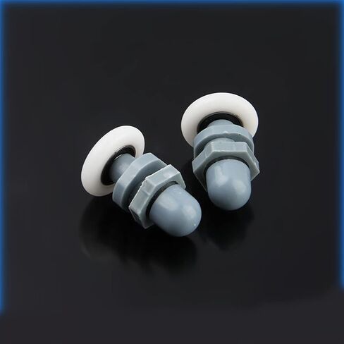 أحادية القضيب على مستقيم ABS البلاستيك العجلة العجلة الدش المقصورة انزلاق بكرات الباب الزجاجي 8pcs (23 ملم) in Saudi Arabia