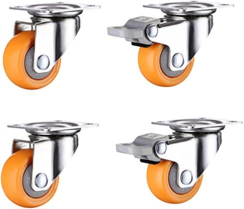 4pcs 2 Inches 50mm Heavy Duty 160kg Swivel Castor Wheels Trolley Furniture Caster Rubber(4C) in Saudi Arabia