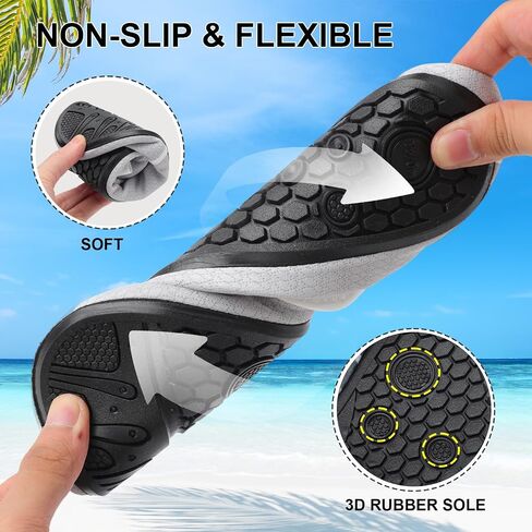 Unisex Barefoot Quick-Dry Aqua Socks Water Shoes - Ultra Light Swim Shoes for Beach Pool Surfing in Saudi Arabia