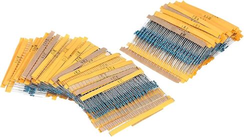 طقم المقاوم ، 2600pcs 130 قيم مقاوم Kit 0.25W مقاوم مجموعة مجموعة مقاوم للأفلام المعدنية للمشاريع الإلكترونية DIY in Kuwait
