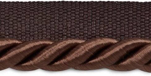 Trims by the Yard Hilda 3/8" Twisted Lip Cord Trim, Ivory (5 Yard Cut) in Kuwait