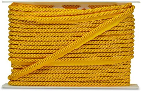 Trims by the Yard Hilda 3/8" Twisted Lip Cord Trim, Ivory (5 Yard Cut) in Kuwait