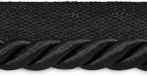 Trims by the Yard Hilda 3/8" Twisted Lip Cord Trim, Ivory (5 Yard Cut) in Kuwait