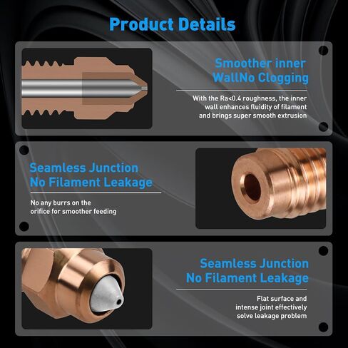 ترقية السيراميك الساخن لفيلم Elegoo Centauri Carbon Hotend Print Head End Hot With 0.4 مم عنصر تسخين فوهة الصلب بطابعة Elegoo Centauri/Centauri 3D (فوهات) in Kuwait