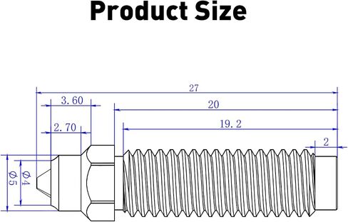ترقية السيراميك الساخن لفيلم Elegoo Centauri Carbon Hotend Print Head End Hot With 0.4 مم عنصر تسخين فوهة الصلب بطابعة Elegoo Centauri/Centauri 3D (فوهات) in Kuwait
