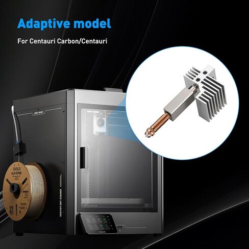 ترقية السيراميك الساخن لفيلم Elegoo Centauri Carbon Hotend Print Head End Hot With 0.4 مم عنصر تسخين فوهة الصلب بطابعة Elegoo Centauri/Centauri 3D (فوهات) in Kuwait