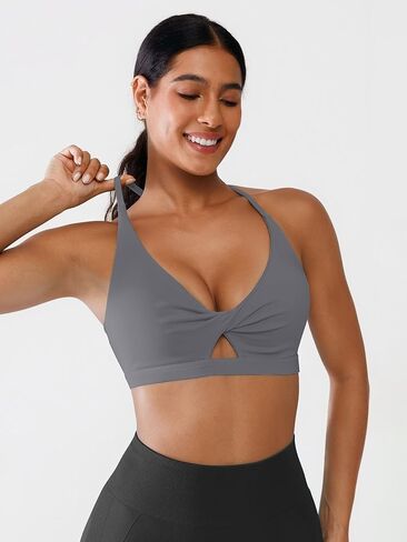 BRXL Women Sports Bra Artraps Back Straps القابلة للإزالة منصات متوسطة التأثير قمم المحاصيل in Kuwait