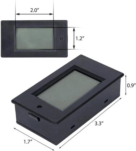 20A/50A/100A Digital Meter DC 6.5-100V Voltmeter Ammeter 4 في 1 DC الجهد الكهربائي كاشف الطاقة Amperimetro Shunt 1PC (Meter FL-2B 300A) in Saudi Arabia