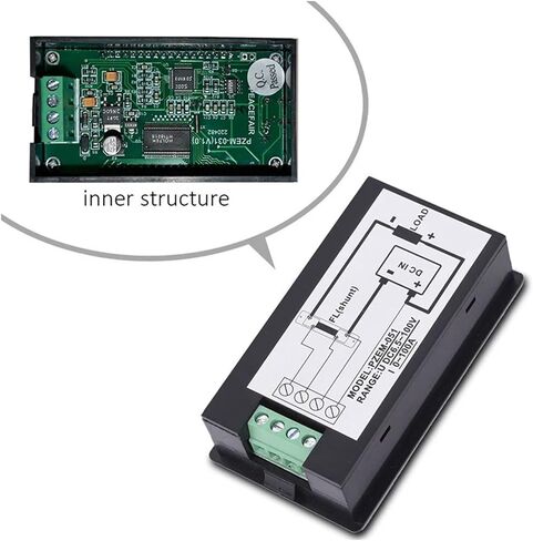 20A/50A/100A Digital Meter DC 6.5-100V Voltmeter Ammeter 4 في 1 DC الجهد الكهربائي كاشف الطاقة Amperimetro Shunt 1PC (Meter FL-2B 300A) in Saudi Arabia