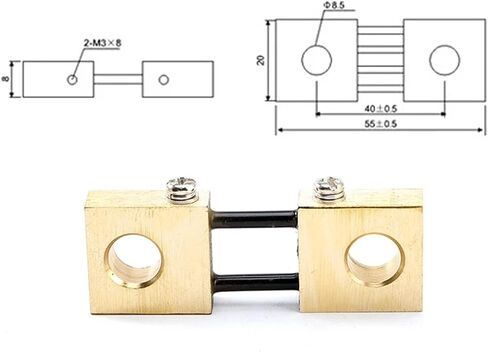 FL-19B Shunt 150a 75MV Machine Machine Brass Brass Resunts for the planogure meter 1pcs الحالي in Saudi Arabia