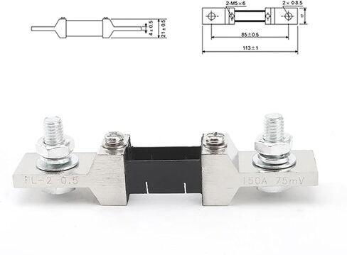 External Shunt Class A FL-2A 150A / 75mV Ammeter Shunt Resistor for Digital Ammeter Amp Voltmeter Power Meter 1Pcs in Saudi Arabia