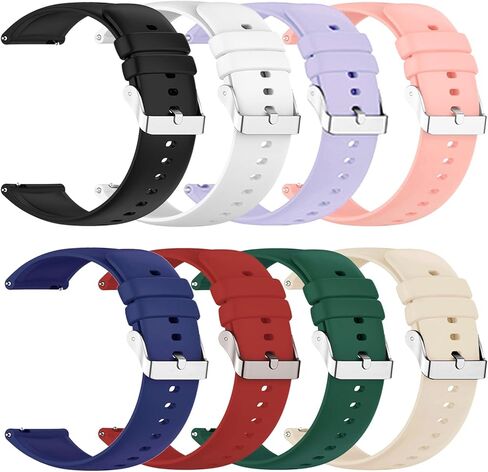 8-Pack Compatible with iTech Fusion 3 Smart Watch Bands, Soft Silicone Adjustable Wristband Straps Replacement Bands in Saudi Arabia