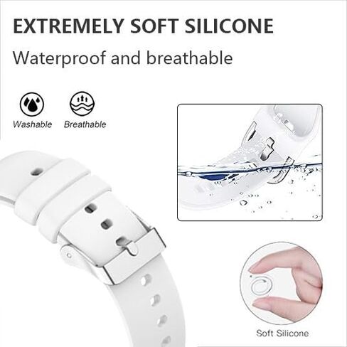 8-Pack Compatible with iTech Fusion 3 Smart Watch Bands, Soft Silicone Adjustable Wristband Straps Replacement Bands in Saudi Arabia