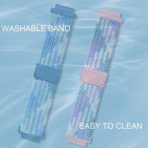 3 عبوات متوافقة مع Bark ، بالنسبة إلى نطاقات Comso Jrtrack 5 Smart Watch ، وأشرطة Wristband البديلة المرنة النايلون مع مشبك امتصاص مغناطيسي in Saudi Arabia