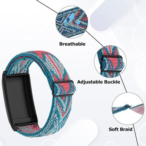 شريط مرن متوافق مع Whoop 5.0 Life Mg/ 5.0 Peak/ 5.0 One/ Whoop 4.0 ، نطاق ساعة نايلون ، حزام بديل ناعم للتنفس Sport Sport in Kuwait