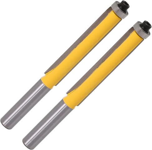 2 Inch Flush Trim Bit with Bearing for Wood 8mm Shank Template Pattern Bit Tungsten Carbide 1Pcs(NO.1) in Saudi Arabia