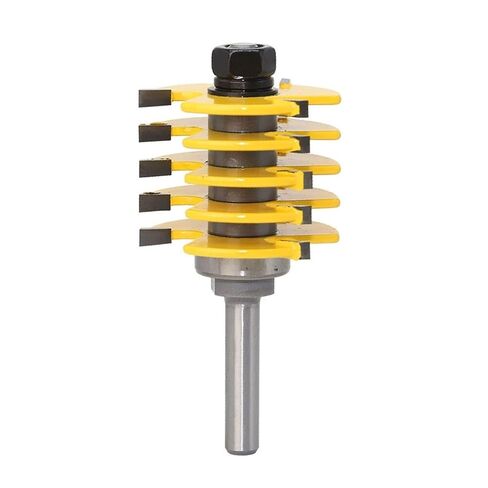 Adjustable Box Finger Joint Bits Tools with 5 Individual Finger 8mm 1/2 Inch 1Pcs(34mm) in Saudi Arabia