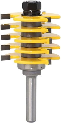 Adjustable Box Finger Joint Bits Tools with 5 Individual Finger 8mm 1/2 Inch 1Pcs(34mm) in Saudi Arabia
