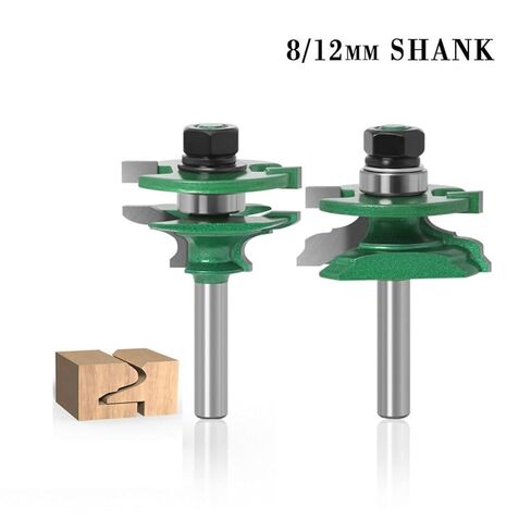 Raised Panel Cabinet Door Router Bit Set 8/12mm Shank 2 Bit Woodworking Woodworking Router Bits 1Pcs(8 MM) in Kuwait